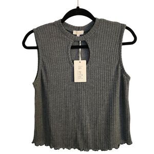 La Miel by Hyped Unicorn Sleeveless Peephole Front Top Size Medium